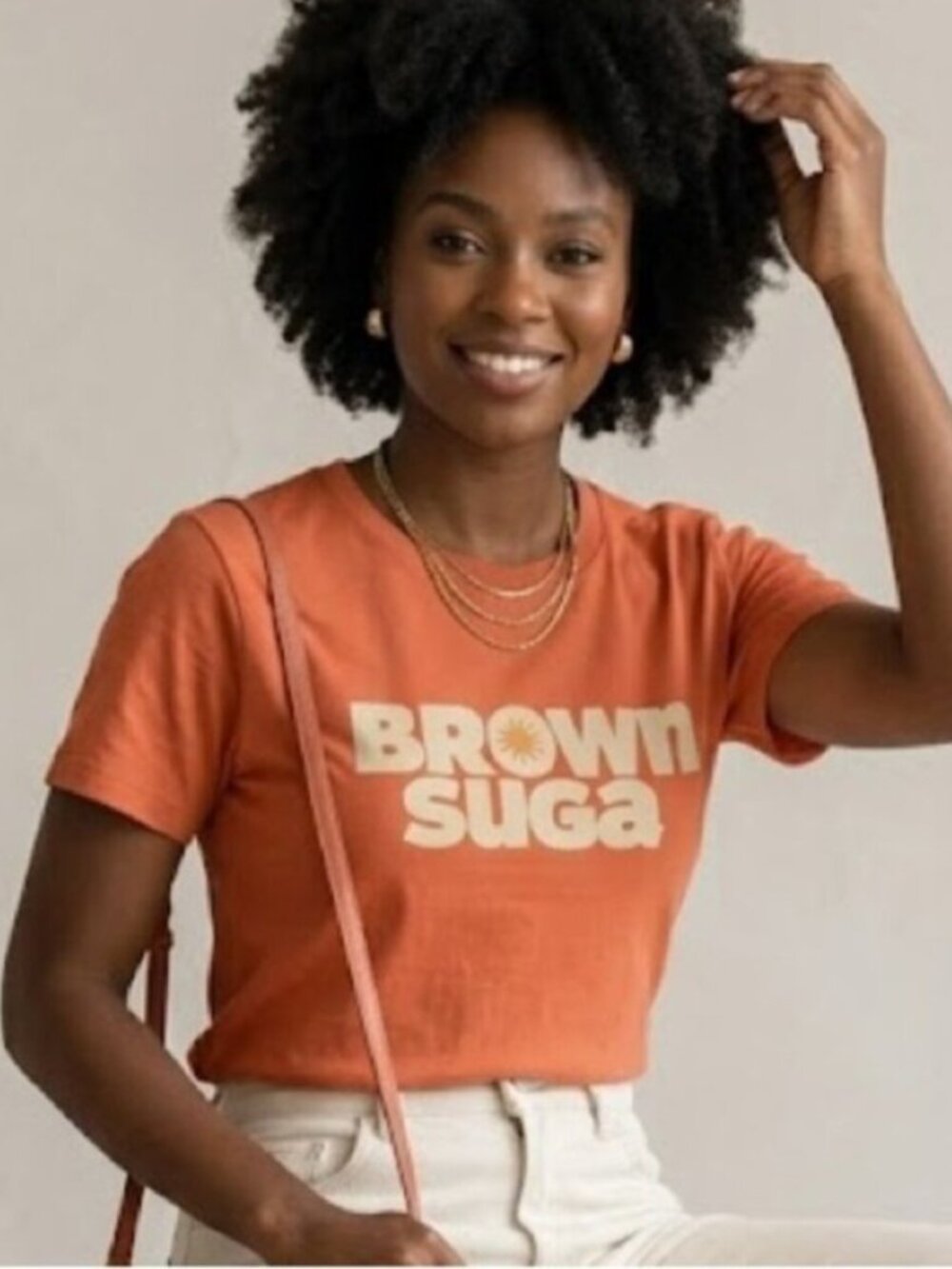 Legendary Rootz Brown Suga Graphic Tee Women's Size S NWT T Shirt